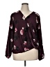 Apt. 9 100% Polyester Burgundy Long Sleeve Blouse Size XL - photo 1