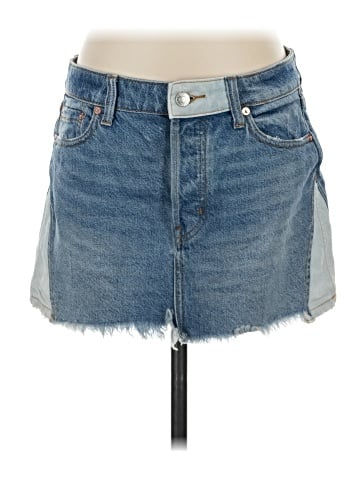 We the Free Denim Skirt (view 1)