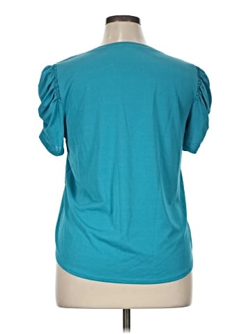 Green Envelope Short Sleeve Top (view 2)