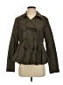Nicole Miller 100% Polyester Green Trenchcoat Size S - photo 1