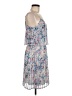 Guess 100% Polyester Floral Blue Casual Dress Size 6 - photo 4