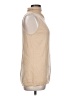 St. John Tan Sleeveless T-Shirt Size L - photo 4