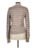 Free People Chevron-herringbone Silver Pullover Sweater Size M - photo 2