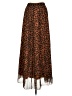 Unbranded 100% Polyester Animal Print Brown Casual Skirt Size M - photo 1