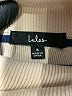 Lulus 100% Cotton Stripes Tan Turtleneck Sweater Size S - photo 7