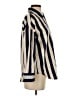 Zara Stripes Ivory Long Sleeve Button-Down Shirt Size S - photo 4
