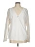 ADAY Ivory Long Sleeve Blouse Size M - photo 1
