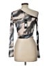 Fashion Nova Silver Long Sleeve Blouse Size L - photo 2