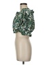 Ann Taylor LOFT Green Short Sleeve Blouse Size M - photo 5