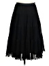 H&M 100% Polyurethane Solid Black Formal Skirt Size 4 - photo 1