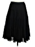 H&M 100% Polyurethane Solid Black Formal Skirt Size 4 - photo 2