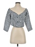 Zara Blue 3/4 Sleeve Blouse Size M - photo 1