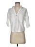 Zara White 3/4 Sleeve Button-Down Shirt Size S - photo 1