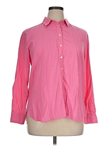 Ann Taylor LOFT Long Sleeve Button-Down Shirt (view 1)