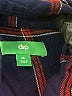 dip 100% Viscose Plaid Blue Casual Dress Size M - photo 7