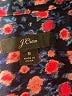 J.Crew 100% Polyester Floral Blue 3/4 Sleeve Blouse Size S - photo 7
