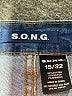 S.O.N.G. Blue Denim Shorts Size 15 - photo 3
