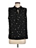 decker 100% Polyester Stars Black Sleeveless Blouse Size M - photo 1