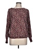 Unbranded Burgundy Long Sleeve Blouse Size L (estimated) - photo 1