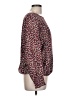 Unbranded Burgundy Long Sleeve Blouse Size L (estimated) - photo 4