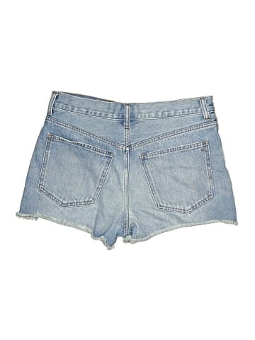 Madewell Relaxed Mid-Length Denim Shorts in Bonavie Wash: Raw-Hem Edition (view 2)