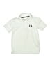 Under Armour 100% Polyester Ivory Short Sleeve Polo Size 6 - photo 1