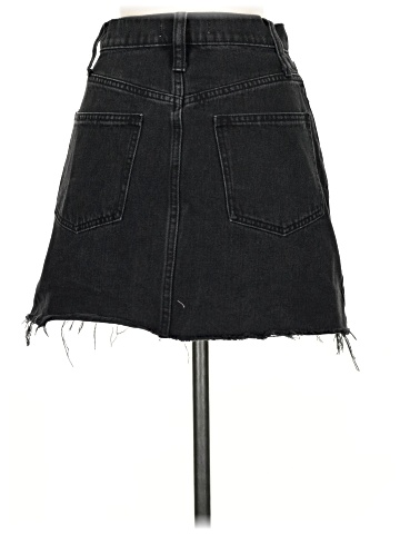 Madewell Denim Frisco Mini Skirt in Lunar Wash (view 2)