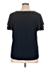 Liz Claiborne Black Short Sleeve Top Size 1X - photo 2