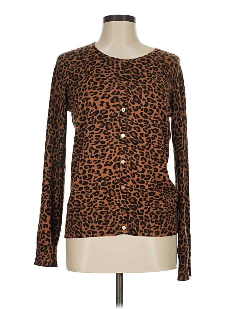 Pre-owned Time And Tru Cardigan Sweater In Brown