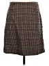 Boden 100% Polyester Houndstooth Brown Formal Skirt Size 4 - photo 2