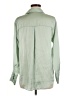 Zara 100% Polyester Metallic Green 3/4 Sleeve Blouse Size M - photo 2