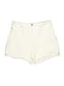 Gloria Vanderbilt Solid Ivory Shorts Size 12 - photo 1