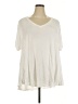Lane Bryant Ivory Short Sleeve Top Size 22 - 24 Plus - photo 1