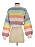 Shein Color Block White Pullover Sweater Size 4 - photo 2