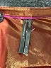 By Anthropologie 100% Polyester Metallic Orange Brown 3/4 Sleeve Blouse Size S - photo 7