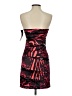 Jump Apparel Graphic Animal Print Leopard Print Stripes Red Cocktail Dress Size 1 - photo 2