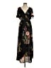 Maurices 100% Polyester Floral Black Casual Dress Size M - photo 1