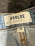 AGOLDE 100% Cotton Hearts Blue Denim Shorts Size 28 waist - photo 3