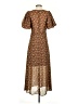 Moon River 100% Polyester Paisley Brown Casual Dress Size S - photo 2
