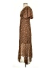 Moon River 100% Polyester Paisley Brown Casual Dress Size S - photo 5