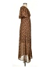 Moon River 100% Polyester Paisley Brown Casual Dress Size S - photo 4