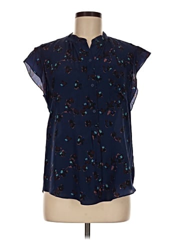 Rebecca Taylor Short Sleeve Silk Top (view 1)