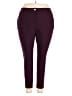 Calvin Klein Solid Burgundy Active Pants Size 18 - photo 1