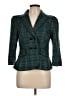 Nanette Lepore 100% Wool Plaid Green Wool Blazer Size 12 - photo 1