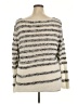Caribbean Joe Stripes Silver Pullover Sweater Size 2X - photo 2