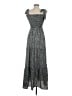 Unbranded Paisley Gray Casual Dress Size S (estimated) - photo 2
