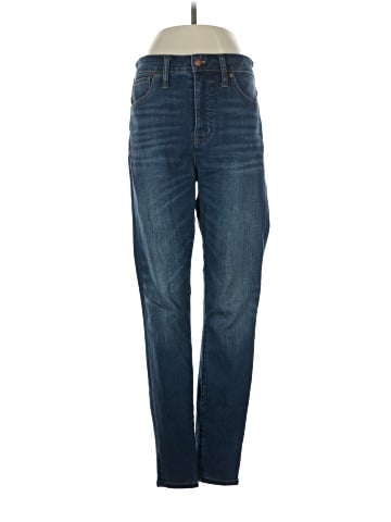 Madewell Curvy High-Rise Skinny Jeans in Danny Wash: TENCEL&trade; Denim Edition (view 1)