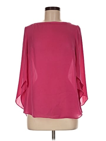 White House Black Market 3/4 Sleeve Silk Top (view 1)