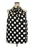 Talbots 100% Polyester Polka Dots Black Sleeveless Blouse Size 3X Petite - photo 1