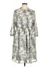 Torrid 100% Polyester Paisley Gray Casual Dress Size Lg Plus (0) - photo 1